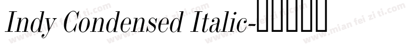 Indy Condensed Italic字体转换